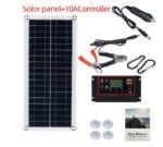 Kit de panel solar portátil con controlador para coche - Imagen 9