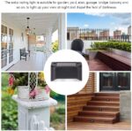 Lámpara solar para exteriores: aplique de pared para patios y escaleras. - Imagen 5