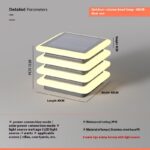 Lámpara solar diseño para exteriores: lámpara de pared impermeable - Imagen 7