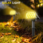 Lámpara Solar para Jardín de 20 LED – Iluminación Exterior para Césped, Caminos y Terrazas - Imagen 4