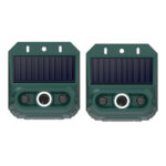 Repelente de animales con alarma solar, sensor de movimiento, luz estroboscópica y sirena de 129 dB; dispositivo de seguridad para exteriores (patio, granja, jardín) con 4 modos y protección impermeable IP55 (paquete de 2). - Imagen 4