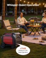 Generador inverter de 10.000 W de potencia pico, generador silencioso con arranque remoto, generador a gasolina para uso doméstico y exterior, energía estable, sensor de CO, preparado para RV, salidas USB 1A y 2.1A, largo tiempo de funcionamiento - Imagen 2