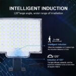 Lámpara solar de pared para jardín con 106 LED - Imagen 8
