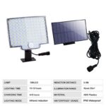 Lámpara solar de pared para jardín con 106 LED - Imagen 10