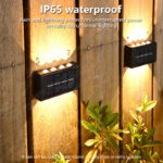 Lámpara de pared solar para exteriores con iluminación ascendente y descendente; luz decorativa ambiental para patios, calles, jardines y paisajes.