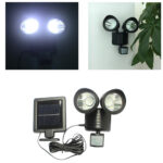 Nueva lámpara solar para el hogar con sensor de movimiento y doble cabezal (22 LED), tipo alumbrado público. - Imagen 4