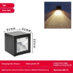 Lámpara Solar LED de Pared para Exterior – Iluminación de Jardín Impermeable IP65 - Imagen 4
