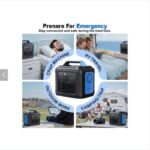 **Estación de Energía Portátil de 296 Wh y 80.000 mAh con Batería de Litio, Generador Solar para Camping, Autocaravanas, Emergencias y Uso Doméstico** - Imagen 4