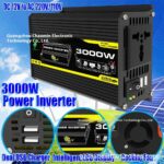 Inversor de alta frecuencia de 3000 W (12 V a 220 V/110 V) para vehículos y sistemas solares (fuera de la red) con onda senoidal modificada. - Imagen 2