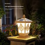 Lámpara Solar LED Tipo Pilar para Exterior – Impermeable IP65 para Jardín y Patio - Imagen 4