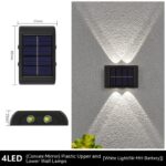 Lámpara solar para exteriores y jardín / Lámpara de pared para el hogar - Imagen 6