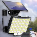 Lámpara solar de pared para jardín con 106 LED