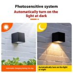 Lámpara Solar LED de Pared para Exterior – Iluminación de Jardín Impermeable IP65 - Imagen 5