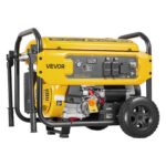 Generador portátil de 9625 W de potencia pico, generador de respaldo para el hogar, con asa plegable, arranque eléctrico, a gasolina, sensor de CO, preparado para RV y emergencias, salidas de 30A y 20A con regulación AVR
