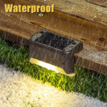 Lámpara solar para exteriores: aplique de pared para patios y escaleras. - Imagen 8