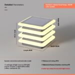 Lámpara solar diseño para exteriores: lámpara de pared impermeable - Imagen 4