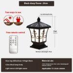 Lámpara Solar LED Tipo Pilar para Exterior – Impermeable IP65 para Jardín y Patio - Imagen 5