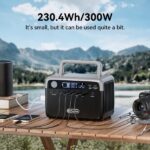 Estación de Energía Portátil Flashfish 300W + Panel Solar de 60W, Generador Solar de 230.4Wh con Batería LiFePO4 (Pico 600W), Salidas AC, Power Bank y Respaldo de Batería para Emergencias por Huracanes y Camping - Imagen 5