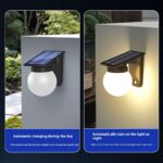 Lámpara solar de pared para exteriores y jardín - Imagen 2