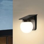 Lámpara solar de pared para exteriores y jardín