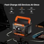 **Generador Solar Flashfish P66A de 200W, Estación de Energía Portátil con Salidas AC, USB y DC, Batería de 144.3Wh con Múltiples Adaptadores para Camping, Emergencias en el Hogar y Viajes al Aire Libre** - Imagen 6