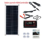 Kit de panel solar portátil con controlador para coche - Imagen 8