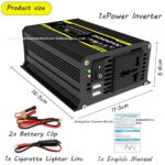 Inversor de alta frecuencia de 3000 W (12 V a 220 V/110 V) para vehículos y sistemas solares (fuera de la red) con onda senoidal modificada. - Imagen 4