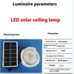 Lámpara Solar LED de Techo para Interior y Pasillos – Iluminación Automática y Eficiente - Imagen 3