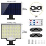 Lámpara solar de pared para jardín con 106 LED - Imagen 2