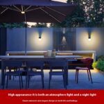 Lámpara solar de pared para exteriores y jardín - Imagen 6