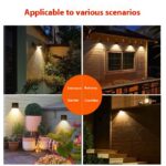 Lámpara Solar LED de Pared para Exterior – Iluminación de Jardín Impermeable IP65 - Imagen 2