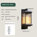 Lámpara led de pared para exteriores, impermeable - Imagen 6