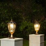 Lámpara Solar LED Tipo Pilar para Patio y Jardín – Iluminación Exterior Impermeable IP65 - Imagen 3