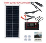 Kit de panel solar portátil con controlador para coche - Imagen 4