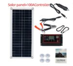 Kit de panel solar portátil con controlador para coche - Imagen 6