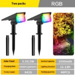 Lámpara Solar para Jardín de 20 LED – Iluminación Exterior para Césped, Caminos y Terrazas - Imagen 3