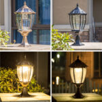 Lámpara Solar LED Tipo Pilar para Patio y Jardín – Iluminación Exterior Impermeable IP65 - Imagen 7
