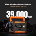 **Generador Solar Flashfish P66A de 200W, Estación de Energía Portátil con Salidas AC, USB y DC, Batería de 144.3Wh con Múltiples Adaptadores para Camping, Emergencias en el Hogar y Viajes al Aire Libre** - Imagen 5