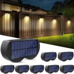 Lámpara Solar LED de Pared para Vallas y Jardín – Iluminación Decorativa Exterior