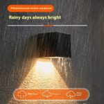 Lámpara Solar LED de Pared para Exterior – Iluminación de Jardín Impermeable IP65