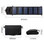 Panel de carga solar portátil para exteriores / Batería externa solar - Imagen 6