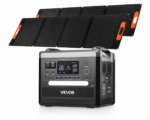 Portable Power Station 2160Wh with 400W Foldable Solar Panels (LiFePO4)